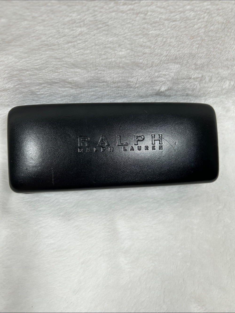 Ralph Lauren Black Hard Case Clamshell for Eyeglasses or Sunglasses 6.5x2.5x1.5